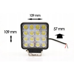 Darbo lempa fokusuotas LED apšvietimas 48w 12v 24v