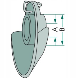 Kamuolys su apykakle 55mm 37mm granitas
