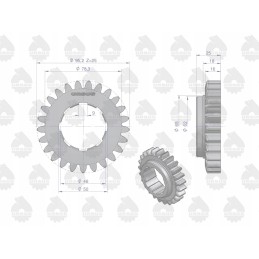 Pavarų ratas, 2 ir 4 pavaros, varomas C330 originalus