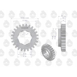 2 ir 4 pavarų krumpliaratis varomas C 330 Ursus