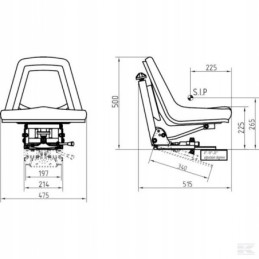 Tvirta sėdynė c 360 zetor c 330 mf ts49000gp