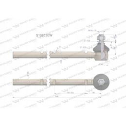 Vairo jungtis 6 įpjovos 5109530 Warynski