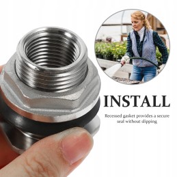 Jungiamosios detalės žarnoms, bakų jungtys, vandens pertvara