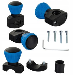 Mėlyna guolio rankenėlė, skersmuo 52 mm