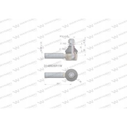 Vairo jungtis 101mm m20x1 5 3148926r1