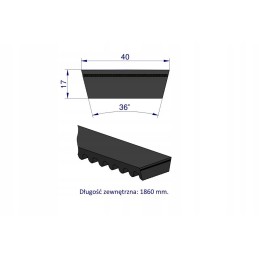 V formos diržas t 751112 0 ap1001161 claas teger