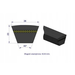 V formos diržas t 630156 0 ap1000980 claas teger