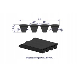 V formos diržas t 644404 0 ap1003354 claas teger