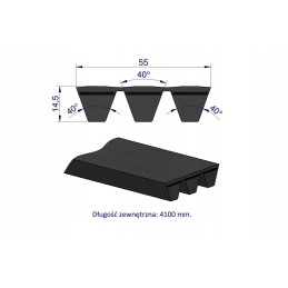 V formos diržas t 653060 0 ap1003653 claas teger