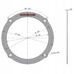 Krazelit C 360 Zetor reduktoriaus dangčio tarpinė