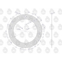 C 330 stebulės redukcijos tarpiklių komplektas, originalus Ursus