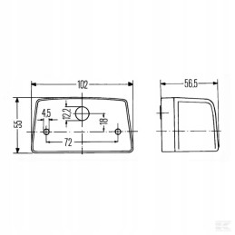 Hella valstybinio numerio apšvietimo lempa
