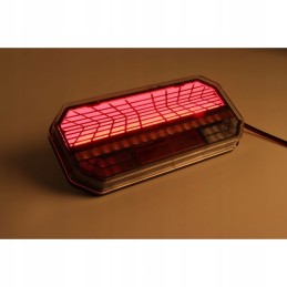2x LED galinis kombinuotas žibintas, neoninė priekaba