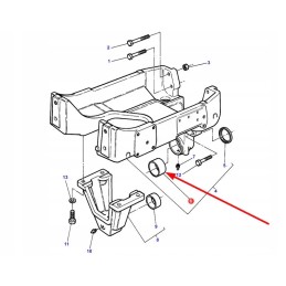 3619073m1 ašies pakabos stumdoma įvorė