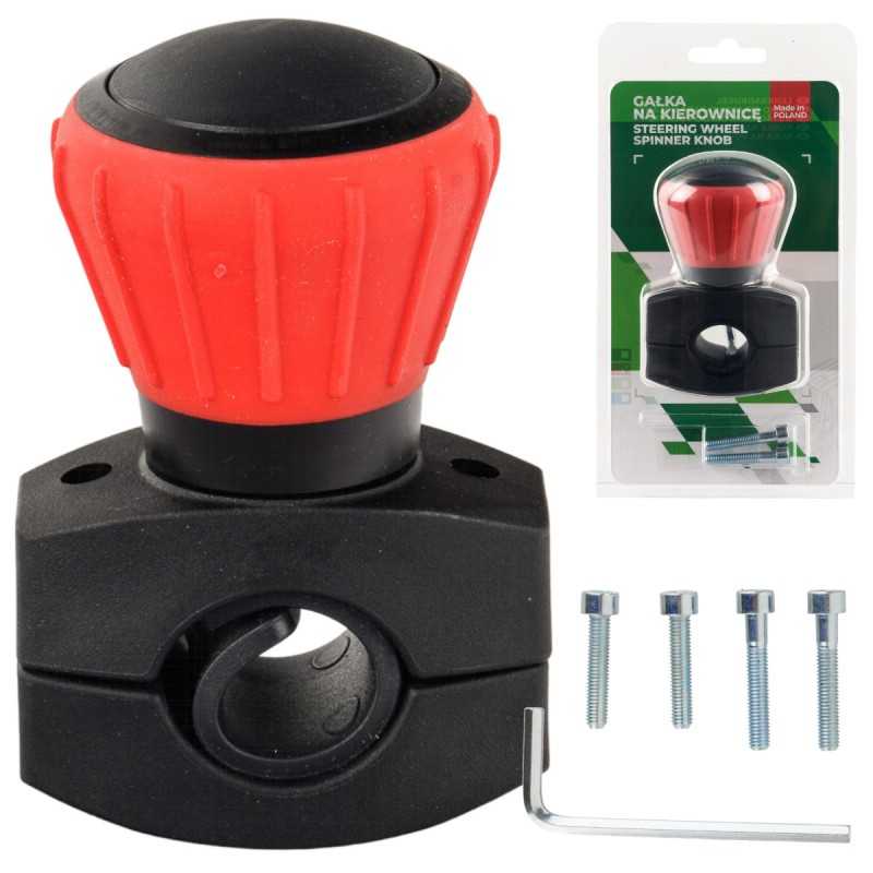 Raudona vairo rankenėlė, skersmuo 52mm