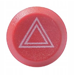 Apvalus avarinės šviesos mygtukas