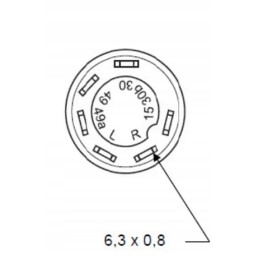 Apvalus avarinės šviesos mygtukas