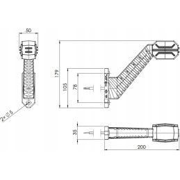 LED priekabos gabaritiniai žibintai, rinkinyje 2 vnt