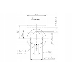 6710006kr kardaninio veleno redukcija su Kramp varžtu