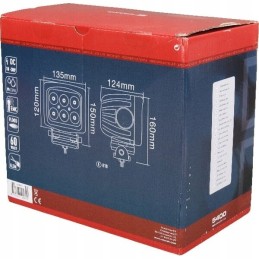 Halogeninė LED darbinė lempa kvadratinė 60w 5400lm 10 30