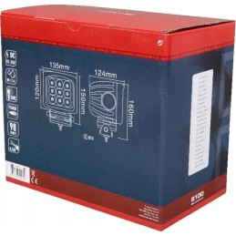 Kvadratinė LED darbo lempa 90w 8100 lm 10 30v sw