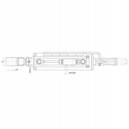 Hidraulinė jungtis cat 3 3 666 906mm cbm 3phgca7