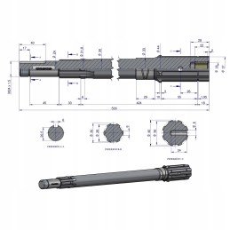 Galios perdavimo velenas c 330 orig ursus 42231050