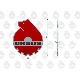 Ursus lipdukas, originalus, išgaubtas 3D emblema