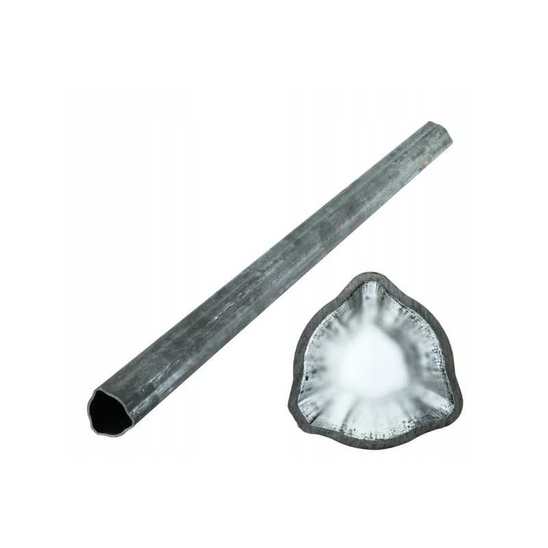 Išorinis trikampis vamzdis 52x3mm, ilgis 100cm xk