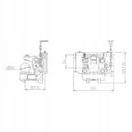 Priekabos kablys 320 mm sistema k80 718247014 sauer