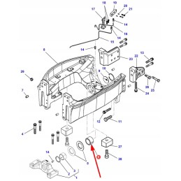 4281045m1 priekinės ašies įvorė 60 x 80 x 50 mm