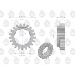 Atbulinės eigos pavara c 330 originalus