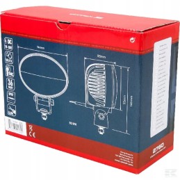 LED darbo lempa ovali 36w 2760lm 10 30v