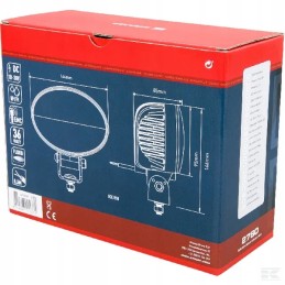 LED darbo lempa ovali 36w 2760 lm 10 30v