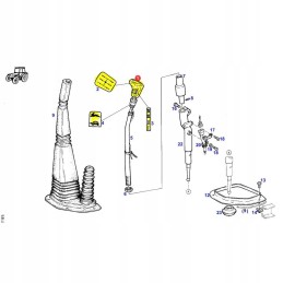 Pavarų perjungimo svirtis fendt 500 800 g822100090023