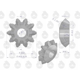 Originalus diferencialinės pavaros palydovas mf3 mf4