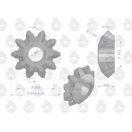 Originalus diferencialinės pavaros palydovas mf3 mf4