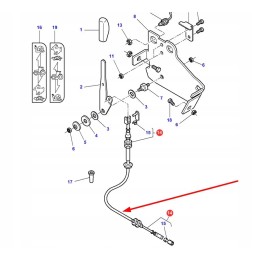 4271476m1 pavarų perjungimo trosas