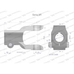 Šakė įkalimui 10 sr anga 30mm 27x74 6 serija 3r
