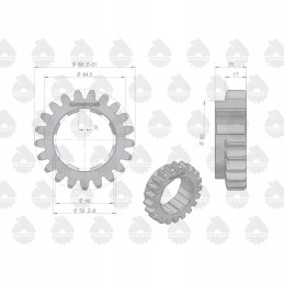 Atbulinės eigos pavaros pavara nap c 330 50011150u