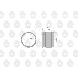 Būgno įvorė WMO C 385 originalus 80126023u