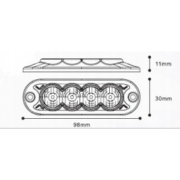 LED markerinė lempa