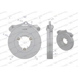 Case Warynski stabdžių slėgio plokštė