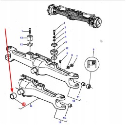 3429044m1 ašies pakabos įvorė 62 x 70 x 43