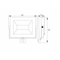 Floodlight SMD LED lempa 230v 50w 4000k 4000lm ir