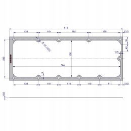 Pavarų dėžės dangtelio tarpinė ZETOR originali