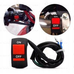 Halogeninės lempos atšvaitas, chromuotas jungiklis