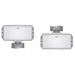 H3 kelio žibintas, mėlynas, chromuotas, 182x86