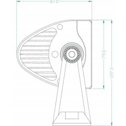 LED lanko lempa 72w 6120lm 12 24v la10308