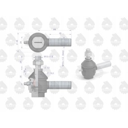 Strypo galas, kairioji jungtis C328 su Ursus veržle